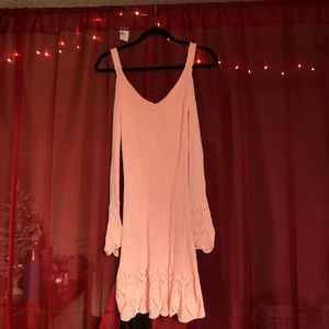 lovers + friends pink knit dress